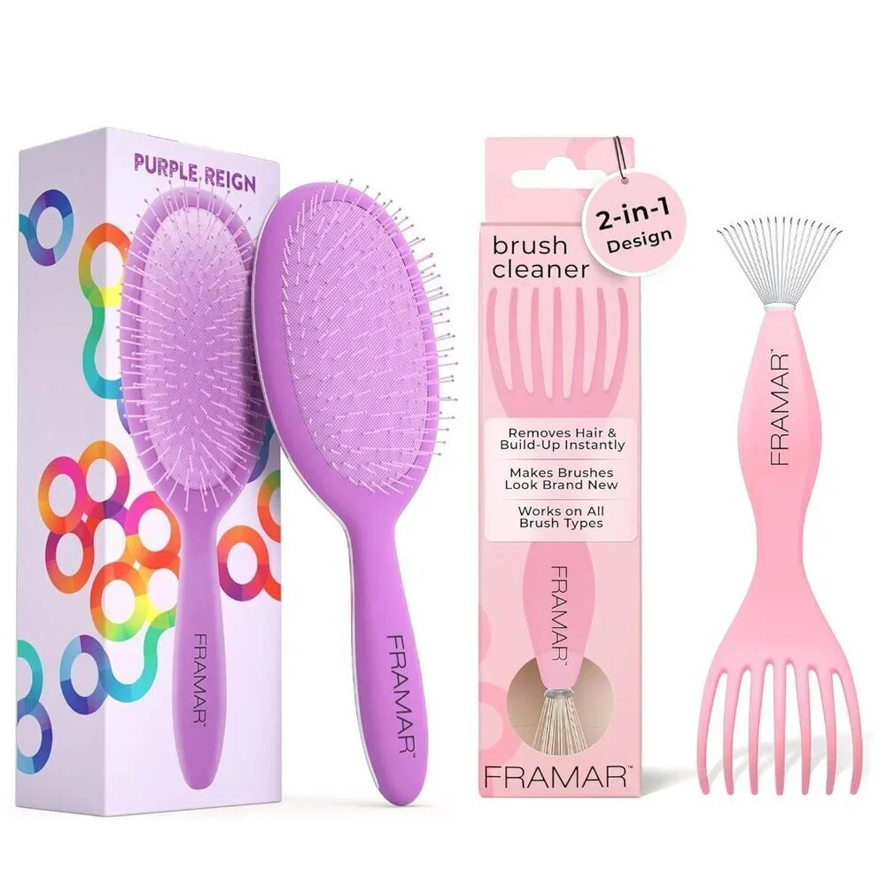 Detangling Brush for Curly Hair – Hair Brushes for Women - Premium Hair Brush Cl